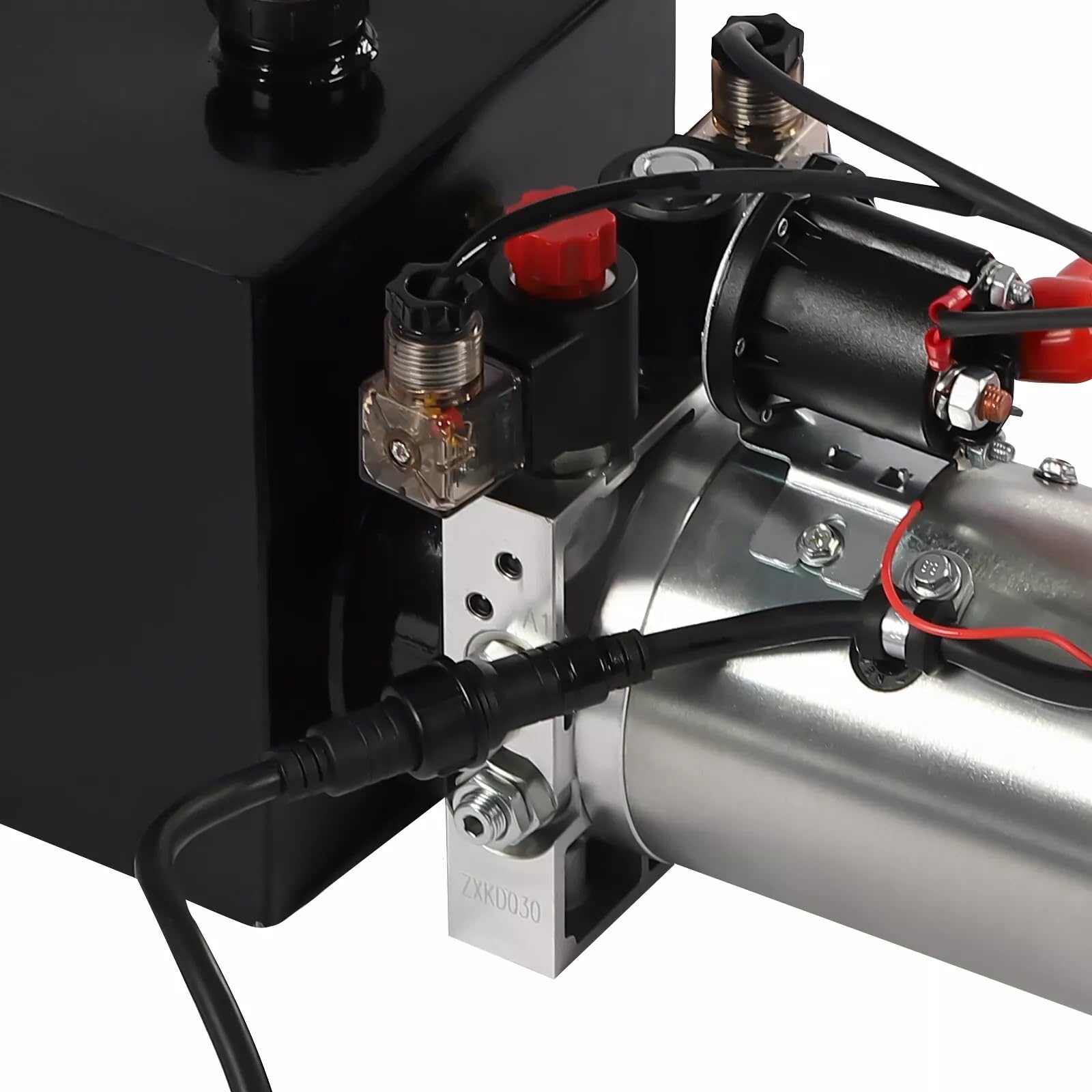 Bomba hidráulica eléctrica prensa hidráulica bomba eléctrica para remolques basculantes, sistemas hidráulicos, ascensores, vehículos de taller, con control remoto y protección contra sobrepresión