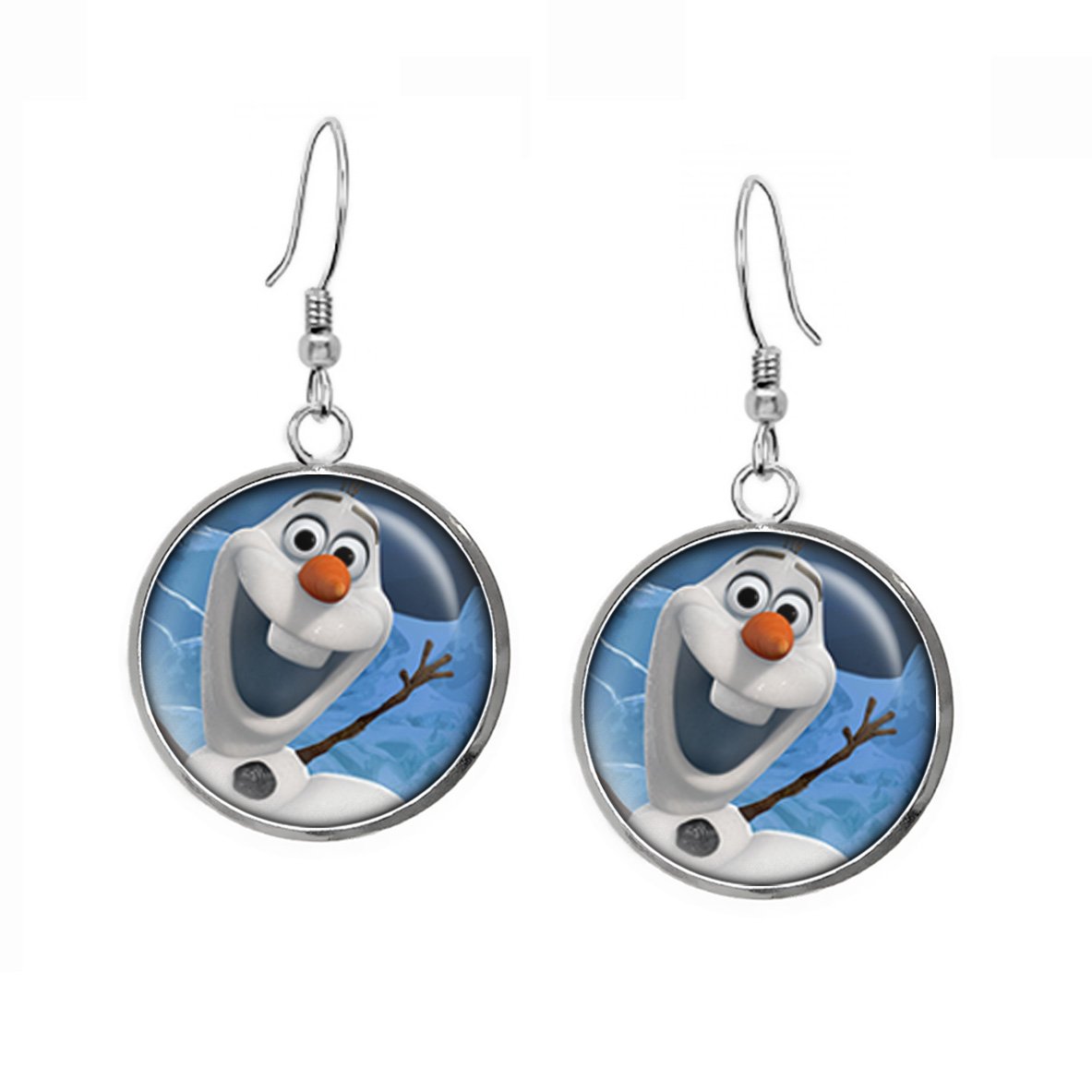 Wearable Treasures Disney's Frozen Olaf Necklace, Elsa Pendant, Anna  Earrings, Princess Elsa Jewelry, Sven Kristoff Geek Geeky Gift, Arendelle