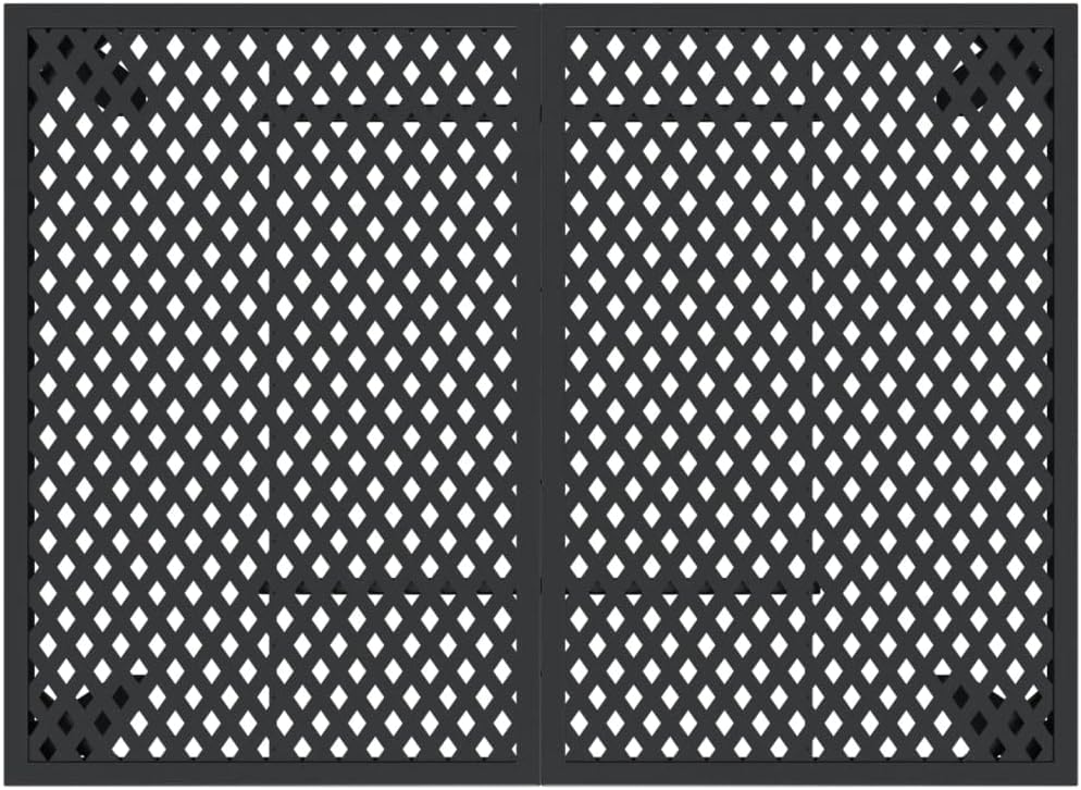 Patio Table,Garden Tables,Party Tables,Outdoor Dining Tables,Snack Tables,Display Tables,Reading Table,Game Tables,for Balcony,Terrace,Dining Room, Anthracite 43.3"x31.5"x28.3" Steel