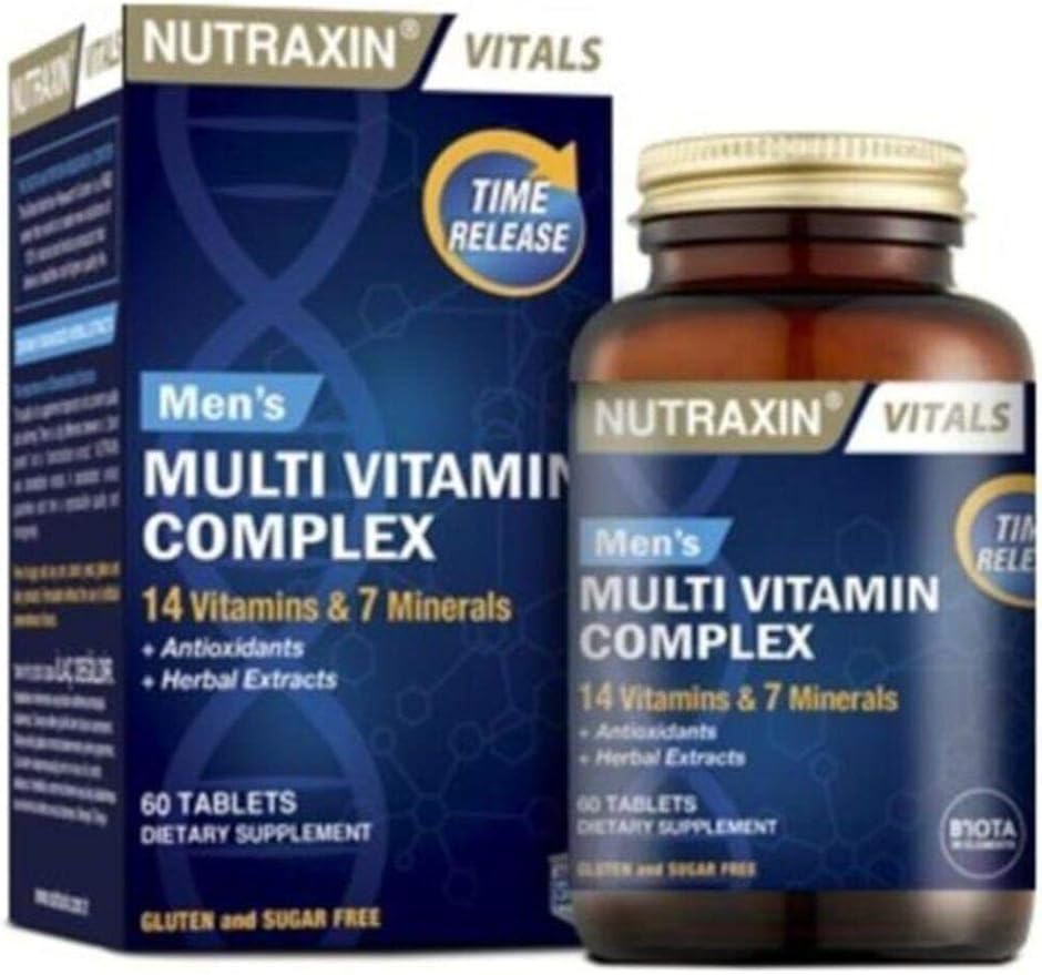 Nutraxin Men's Multi Vitamin Complex 60 Tablet Takviye Edici Gıda
