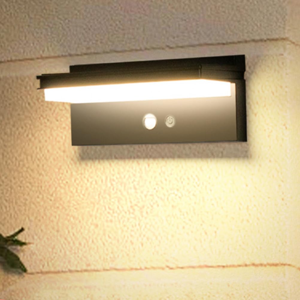 Iluminación de pared solar impermeable 5W con batería recargable exterior.