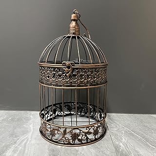 Round Birdcages Vintage Decorative Iron Bird cage Wedding Decor Flower c...