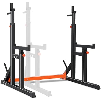 ise sy-rk1002 barbell stand squat rack with 7 height-adjustable barbell rack 2 individual stands height-adjustable maximum load 200 kg
