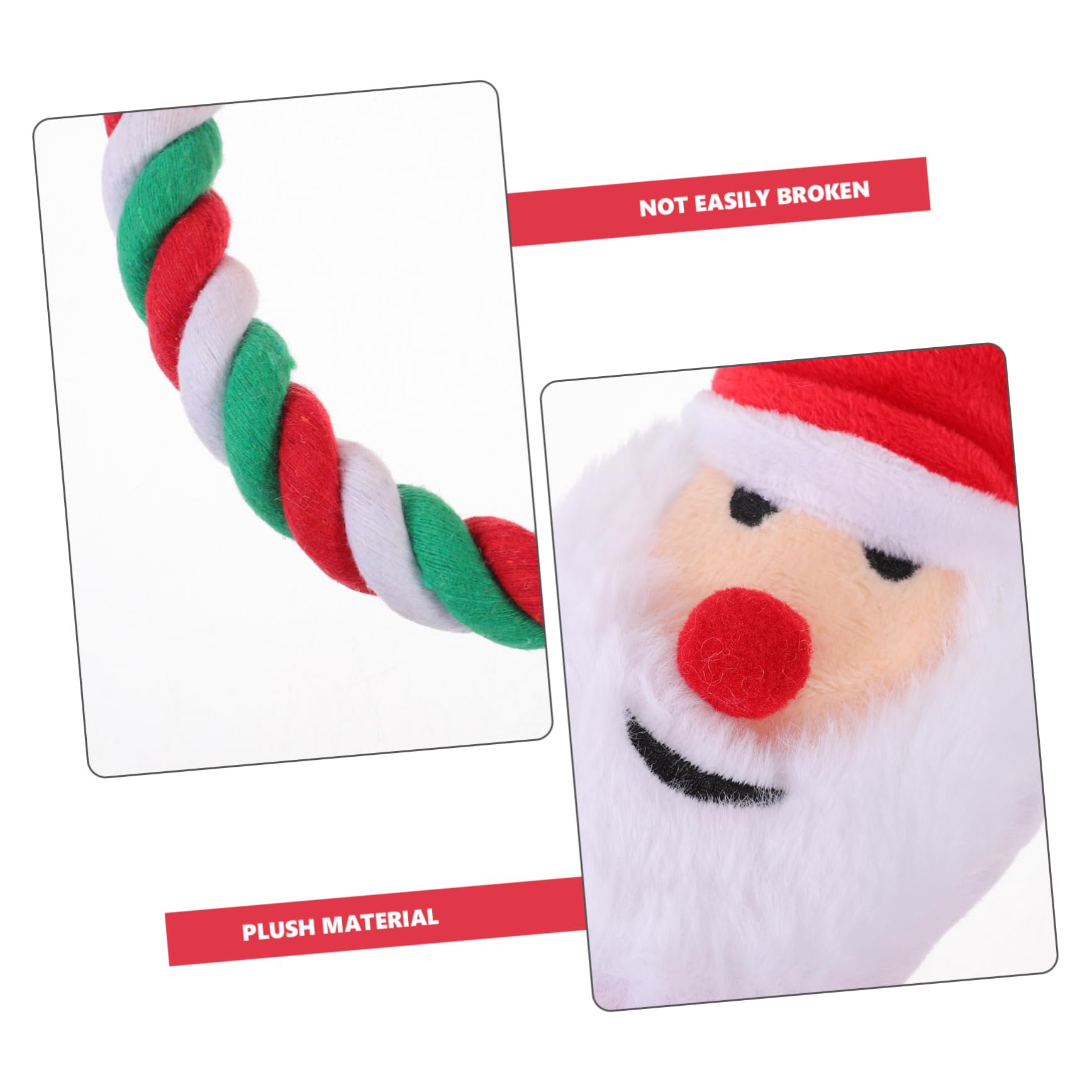 HANABASS 5stücke Pet Spielzeug Weihnachtsmann Quietschend Kauspielzeug Für Hunde Langlebiges Plüschspielzeug Kauverhaltens Bekämpfung Von Langeweile Für Und Kleine Mittelgroße Hunde