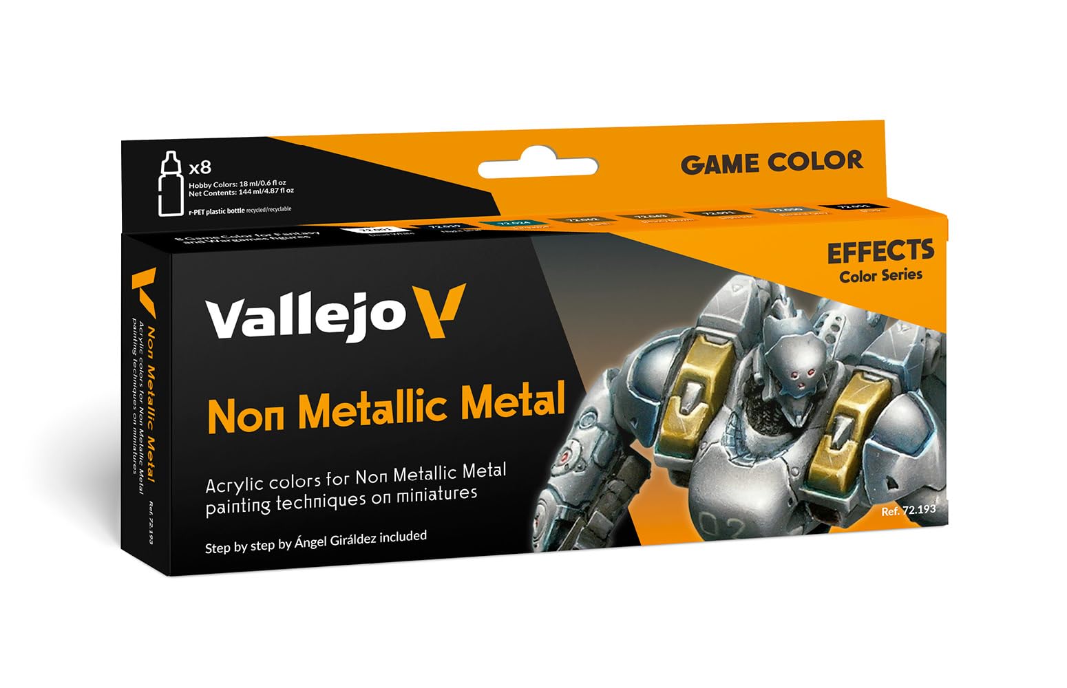 Vallejo AV Game Color Set - Non Metallic Metal (x8), Various, 18 ml (Pack of 1)