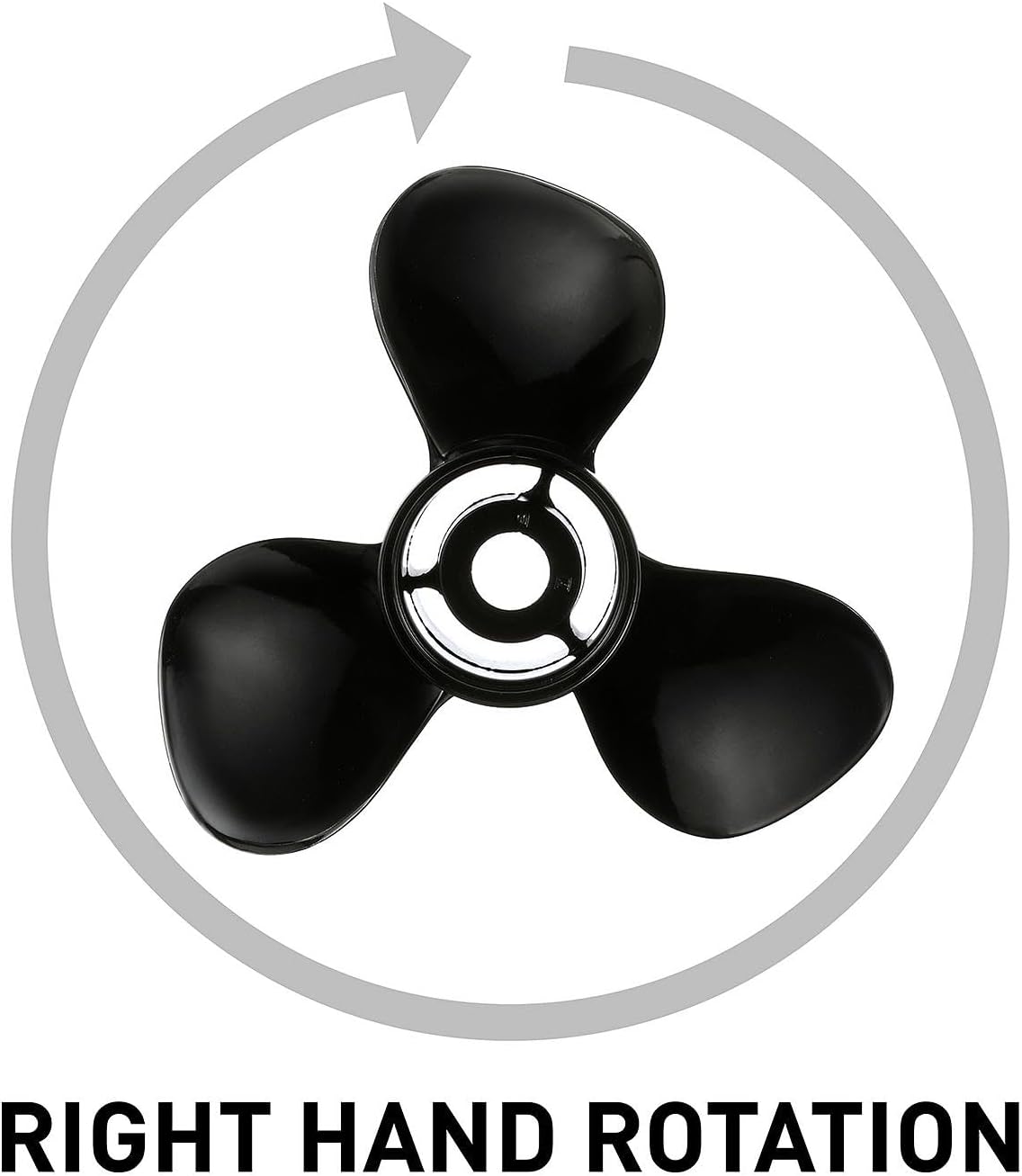 Quicksilver Black Diamond 3-Blade Aluminum Propeller for Mercury and MerCruiser Engines