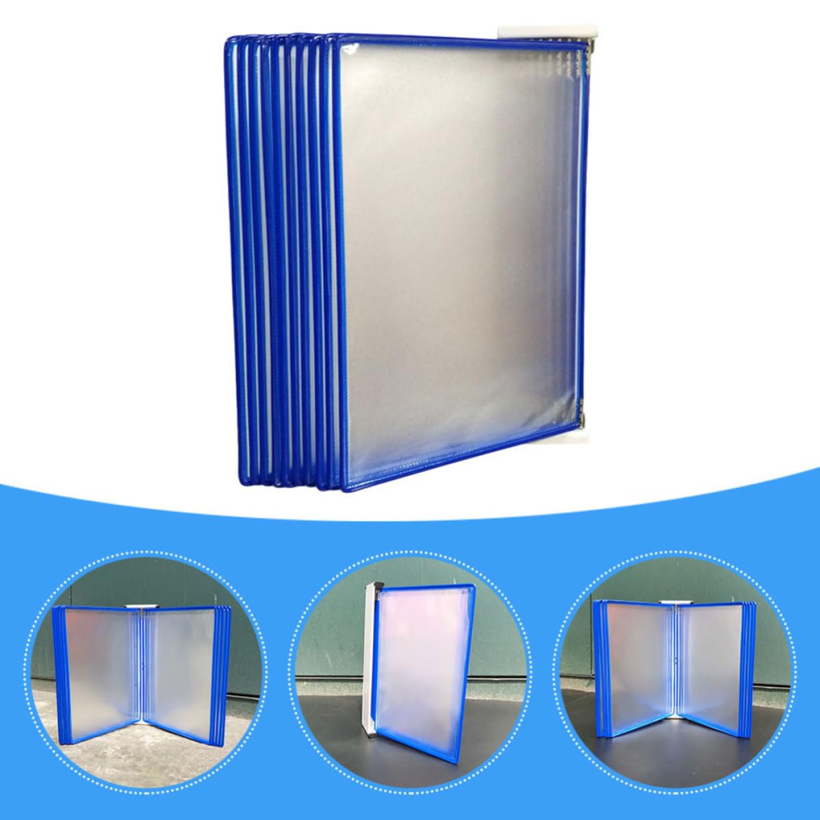 TOYANDONA Archivador de Pared de 10 Páginas en PVC y Metal para Revistas
