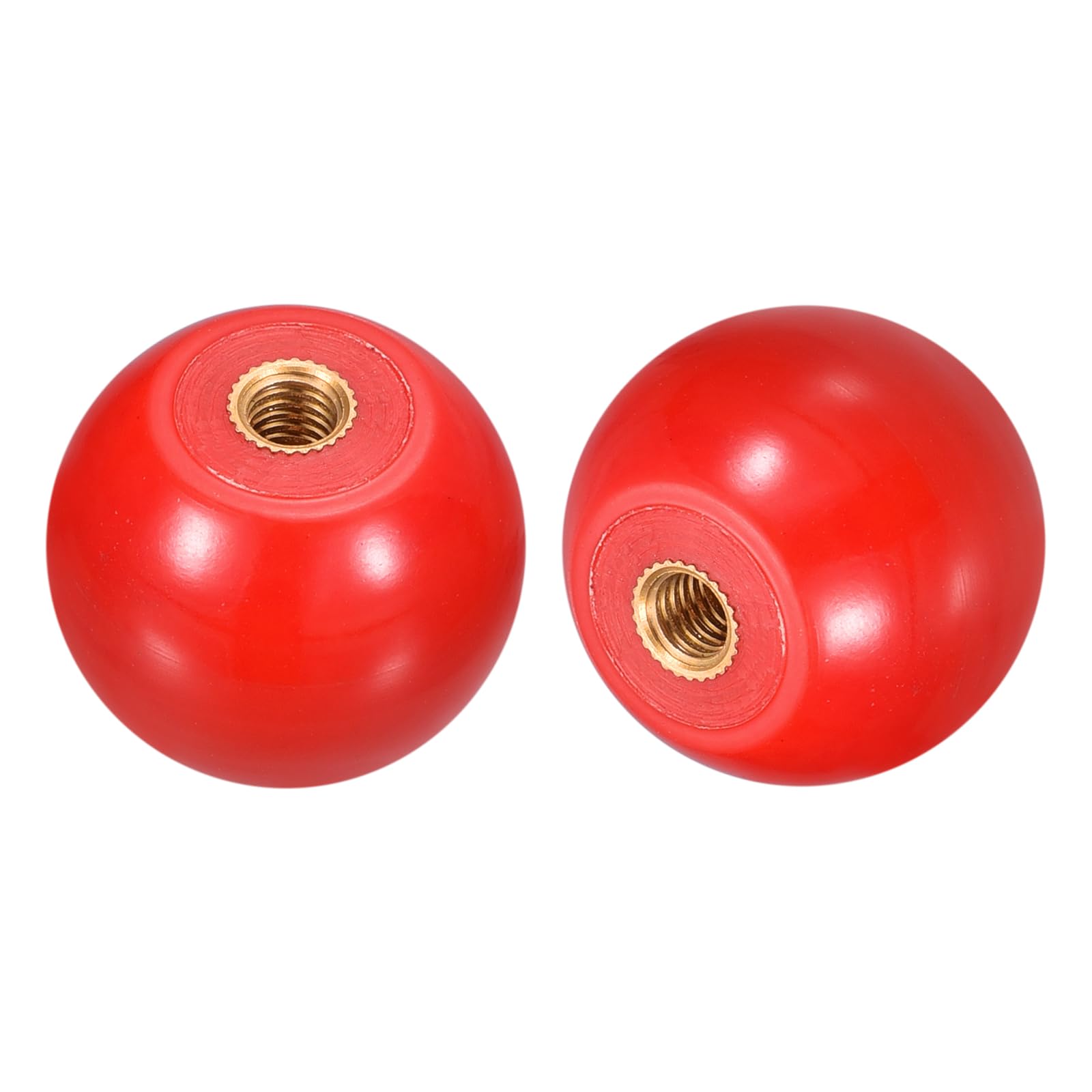 Bouton à boule thermodurcissable M6 rouge de 32 mm uxcell pour leviers | Lot de 5
