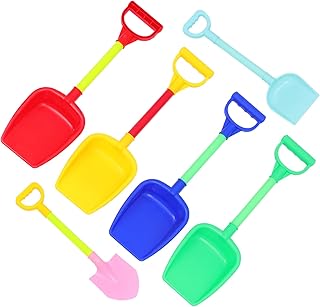 TOYANDONA 6 Pçs Pá De Plástico Pás De Areia Para Crianças Brinquedos De Praia Brinquedos De Pá De Areia Brinquedos Lógicos Pá De Areia Para Crianças Colher De Areia De Praia Colher De Areia