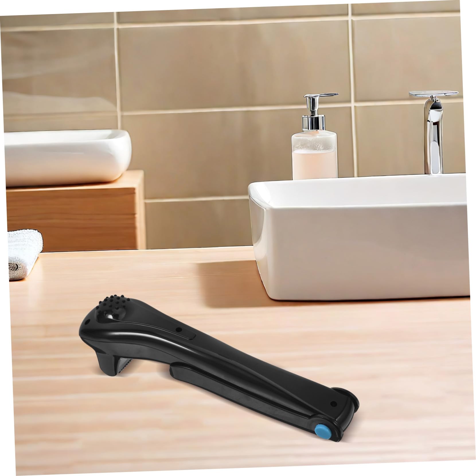 Afeitadora Eléctrica de Espalda Corporal para Hombres Inalámbrica Negra