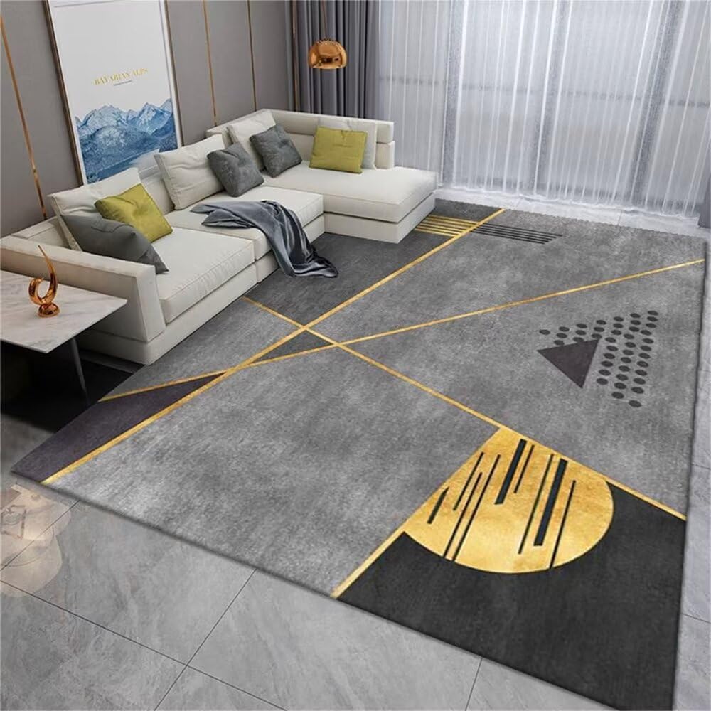 Moquette exterieure et tapis de salon géométrique gris haute résistance