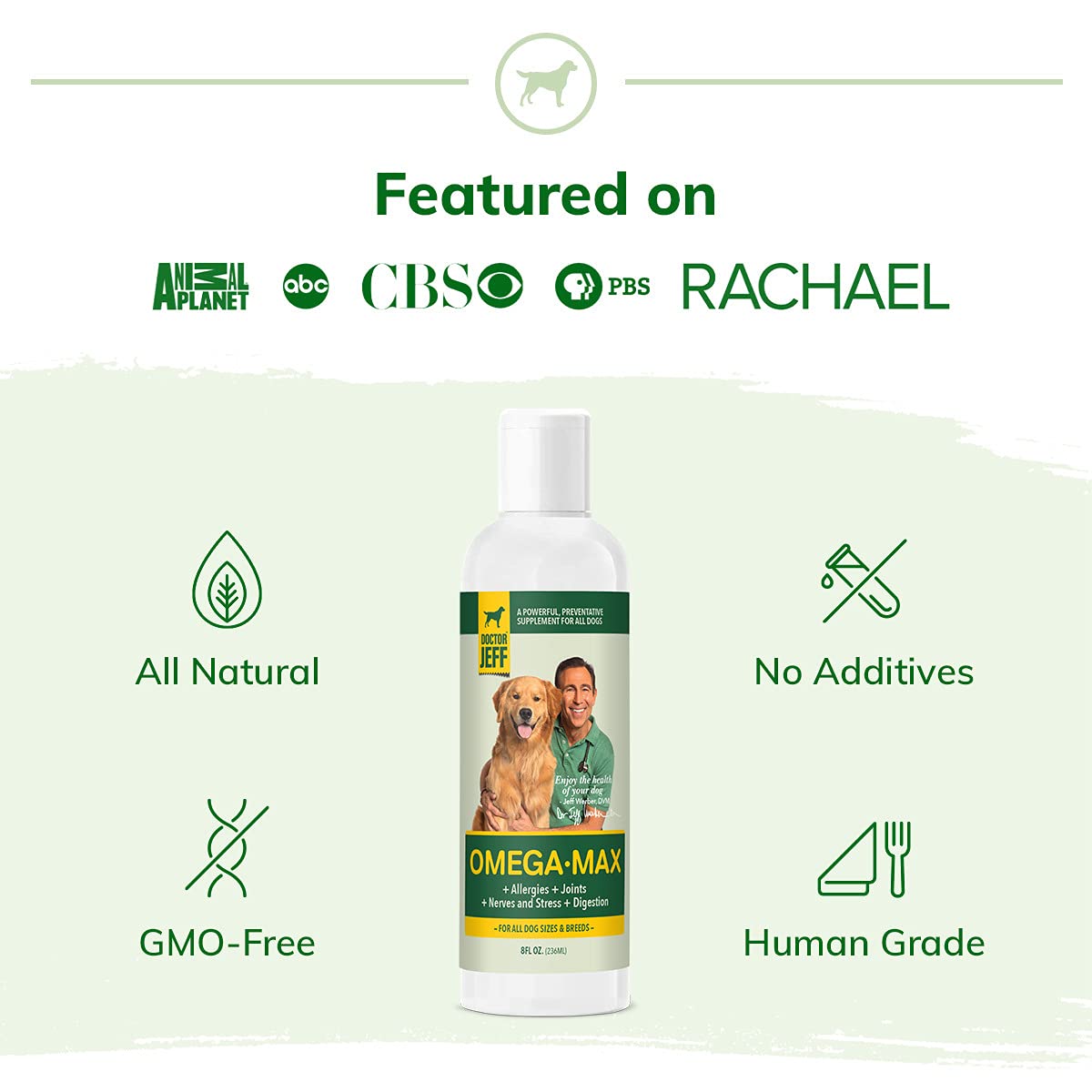 Buy Dr. Jeff’s OmegaMax, AllNatural Supplement for Dogs, w/ Omega 3s