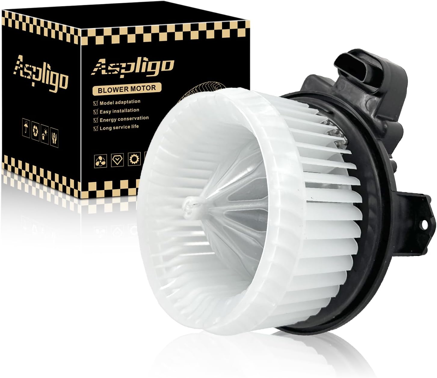 Aspligo 700249 AC Heater Blower Motor for Toyota Corolla 2009-2019, Prius 2010-2015, Prius V 2012-2017 - Replaces 8710302210