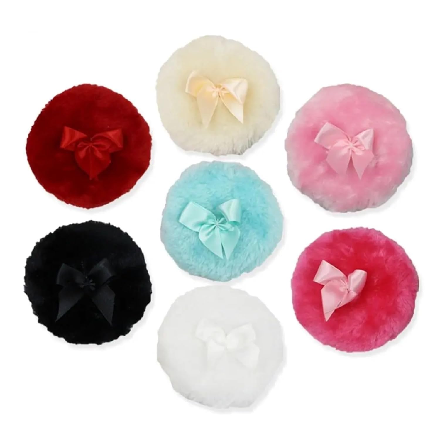 Make Up Powder Puff 15pc Large Fluffy Powder Puff Ultra Soft Washable Reusable Velour Face Body Powder Puff Loose Powder Puffs Wet Dry Makeup Tool(Blue)