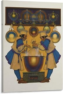 Maxfield Parrish Two Cooks And A Haggis Art Prints Poster Wall Art Poster Gifts Bedroom Prints Painting 16x24inch(40x60cm)