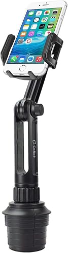 Cellet Soporte universal para portavasos de automóvil, soporte para teléfono, ajustable, compatible con todos los teléfonos inteligentes Apple,
