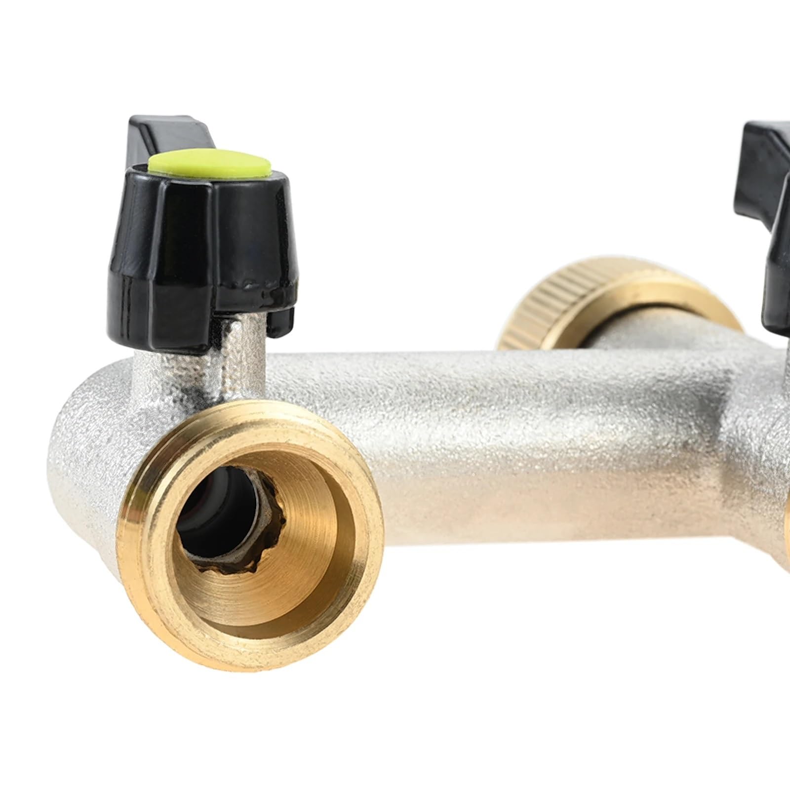 2 uds. Distribuidor de Agua del Grifo conexión válvula 3 vías Rosca 3/4 Pulgadas con válvulas Cierre Individuales distribuidores Adaptador para Grifo, Manguera de Jardín