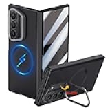 Libeagle for Samsung Galaxy Z Fold 7 Case [Compatible with MagSafe], Built-in Camera Kickstand, Screen Protector & Hinge Protection, Full Body Slim & Light Magnetic Stand Phone Cover 5G, Black