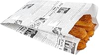 Vista 18 de Restaurantware Bag Tek - Bolsas de papel de 5 x 3 x 8.75 pulgadas para aperitivos, 100 bolsas desechables para papas fritas, a prueba de grasa