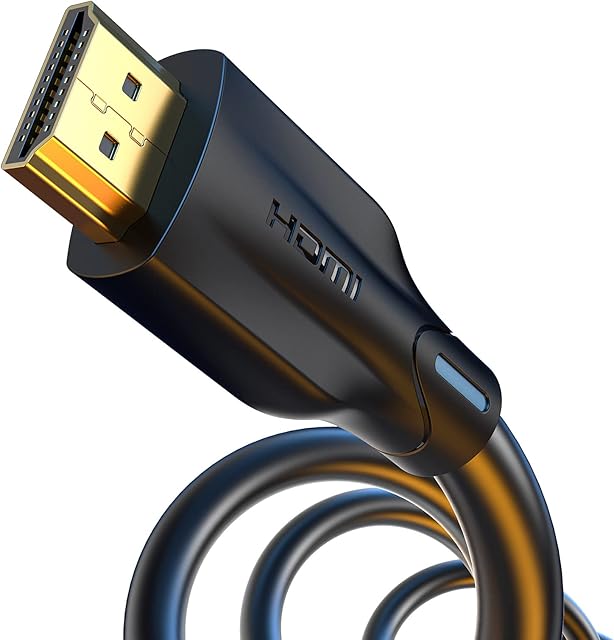 VENTION 8K HDMI 2.1 Cable 1M Short 8K@60Hz 4K@120Hz High Speed HDMI Cable - 48Gbps Ultra HD Lead ARC Dolby Vision HDR10+ UHD HDCP 2.2 Cord for Fire TV Xbox One PS4/PS5 Switch Monitor Laptop Soundbar