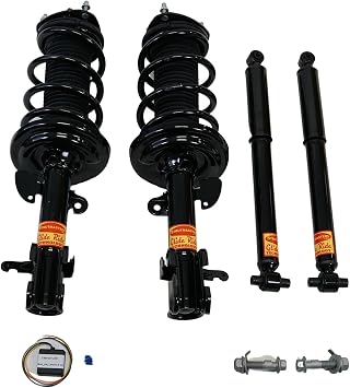 Strutmasters 4-Wheel Active Electronic Suspension Conversion Kit for 2007-2013 Acura MDX AWD with Suspension Light Module & Camber Bolts AC14FMCK