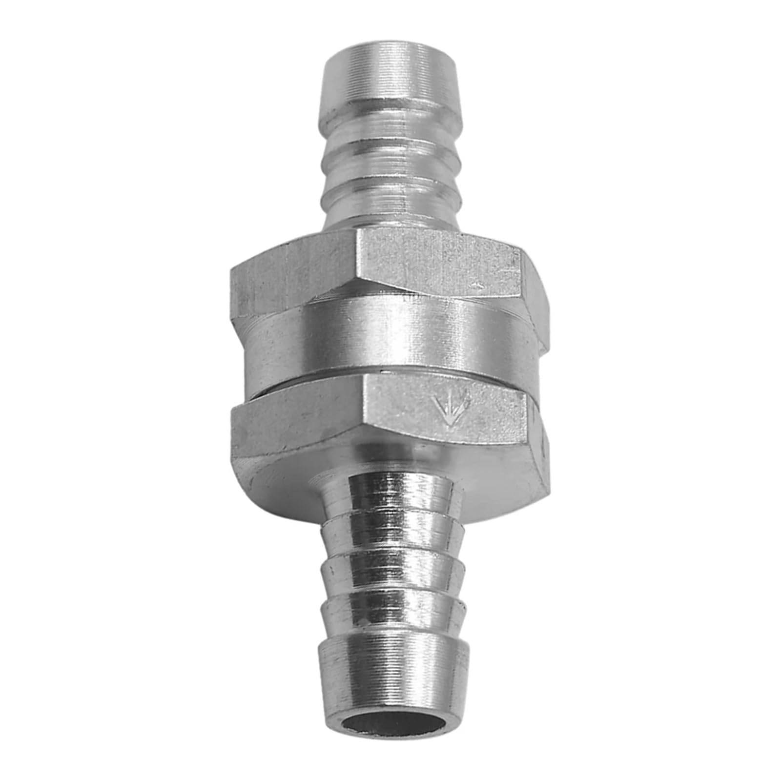 Aluminium Alloy Fuel Non Return Check Valve One Way Petrol Diesel for Car Automobile Helicopters Ships Motorcycles(10mm)