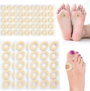 90 Pcs Waterproof Latex Foam Corn Plasters for Toes, Self-Adhesive Corn Patch for Pain Relief, Callus Corn Removal Pads Anti-Friction Corn Remover for Feet, Fits Various Footwear Reduce Heel Pain