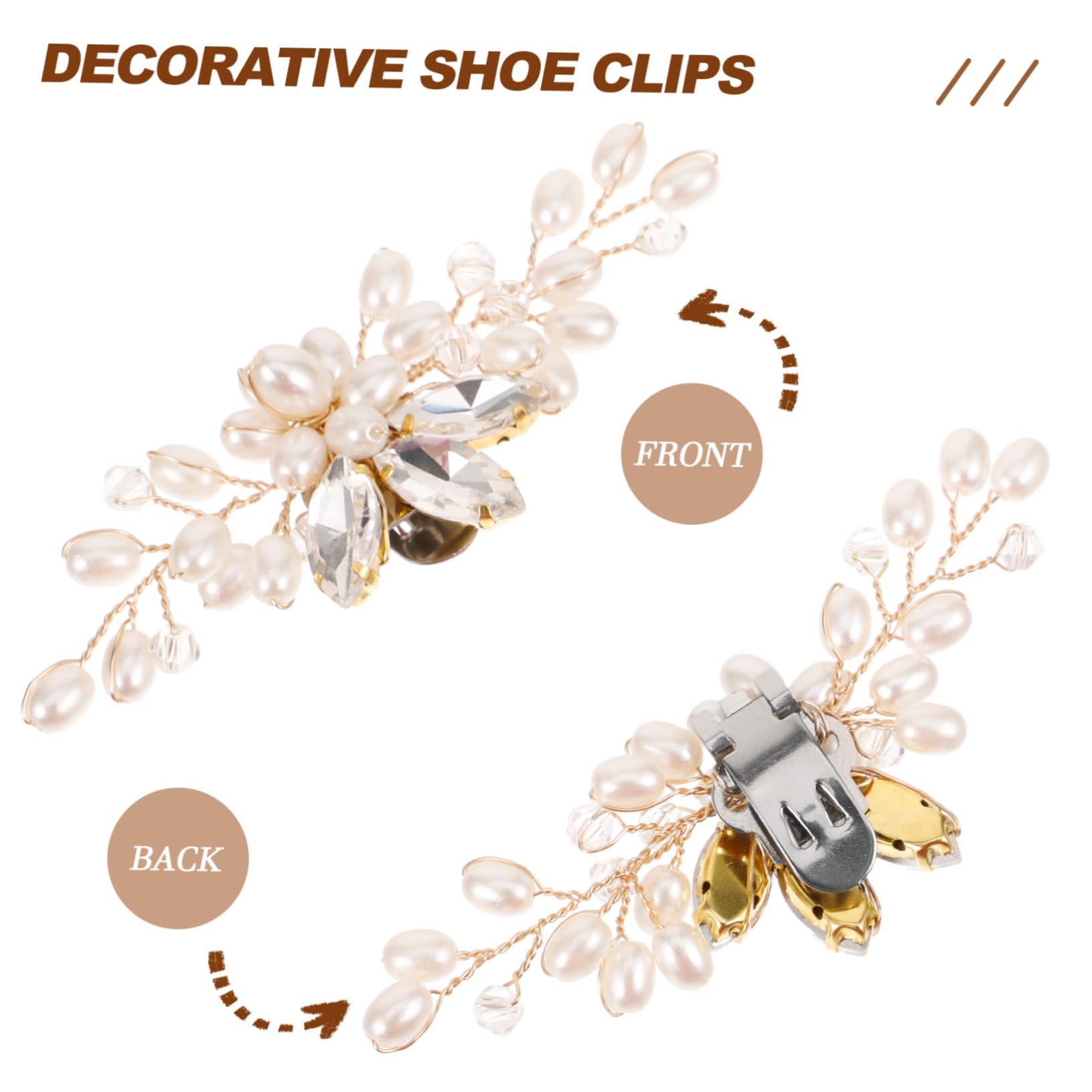 Fibbia per scarpe con strass perlati addio al nubilato Nozze ospite clip per scarpe clip scarpe decorazioni matrimonio adornare ciondoli decorativi per scarpe Clip di scarpe
