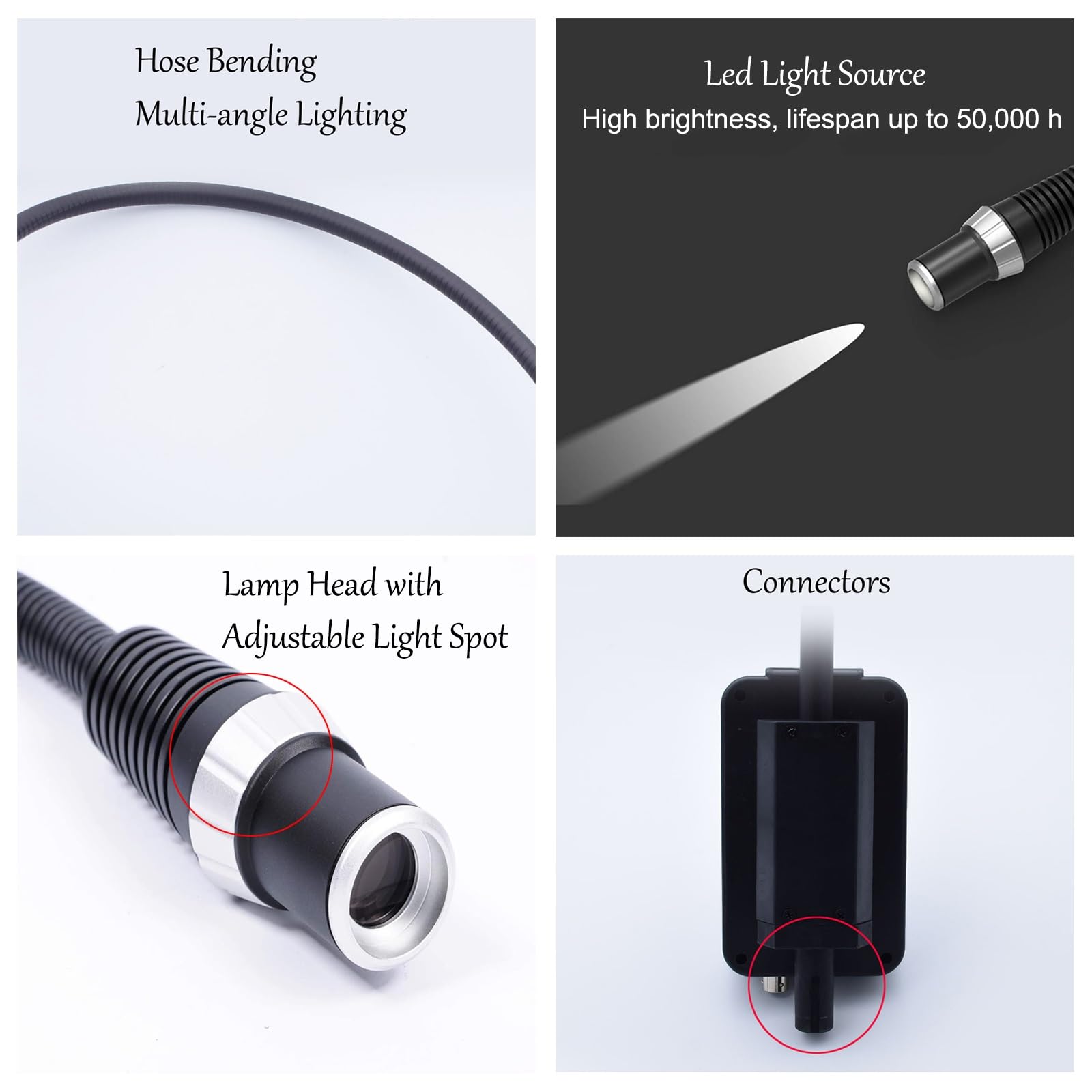Lampe D'examen Médical à LED 5 W, Lampe D'examen Médical Sans Ombre, Lampe D'examen col de Cygne, Lumière D'examen, Lampe pour Animaux de Compagnie