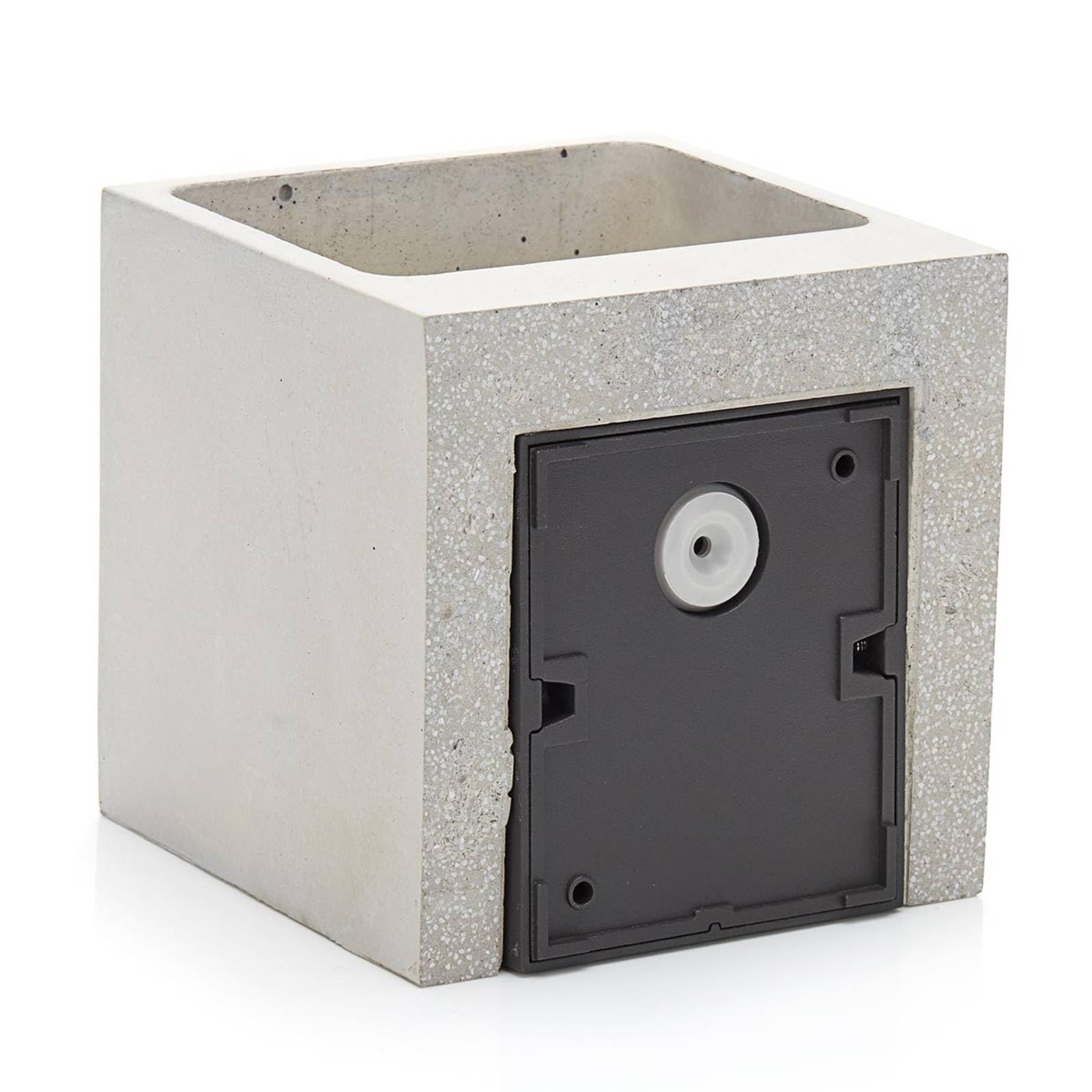 Lucande Applique LED da esterni (Moderno) colore Grigio ad es. Bagno, lampadina inclusa applique lampada outdoor per facciata/parete terrazzo e