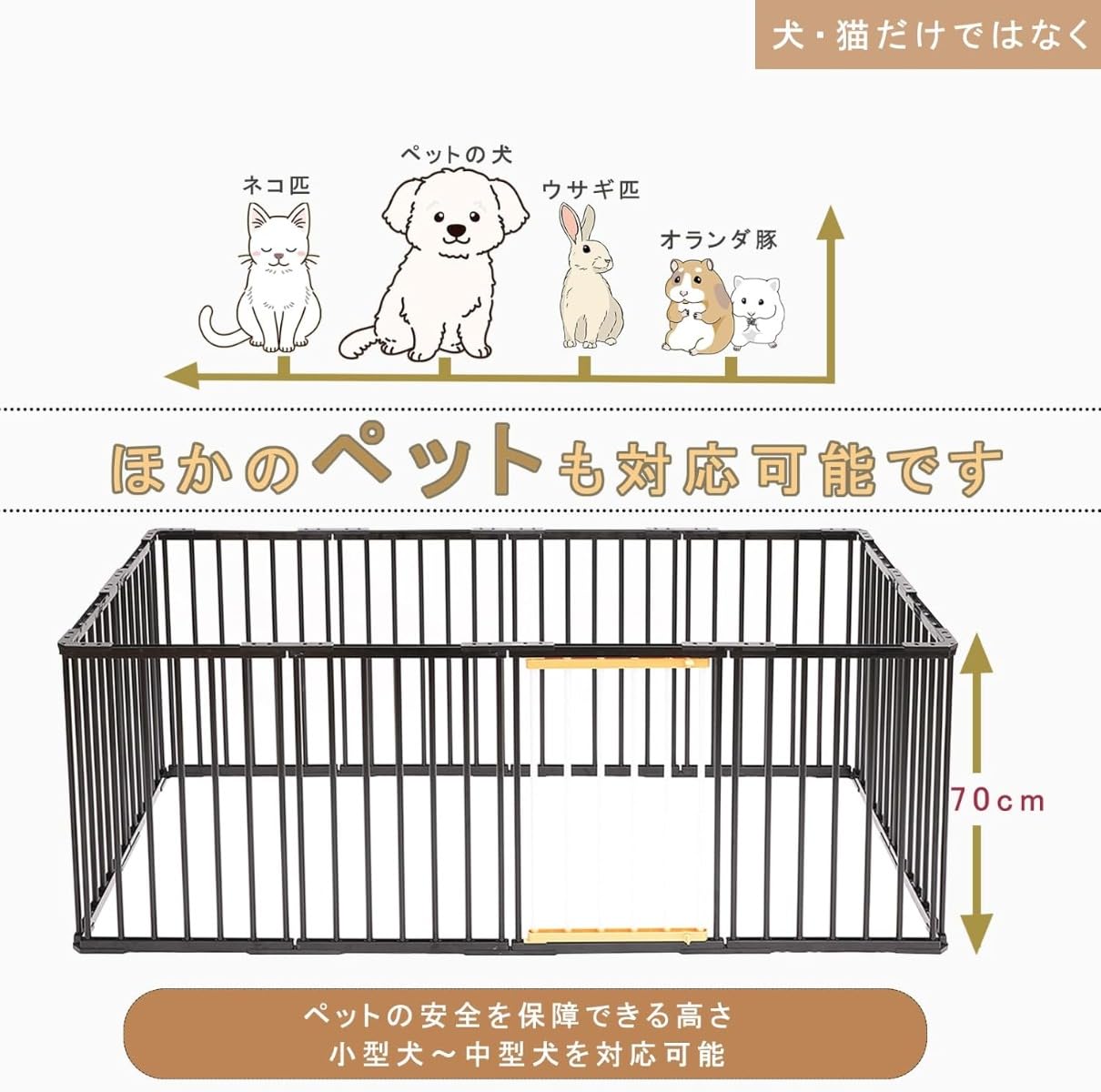 Amazon | ペットサークル 犬 サークルケージ 犬ゲージ 犬ケージ DIY 12