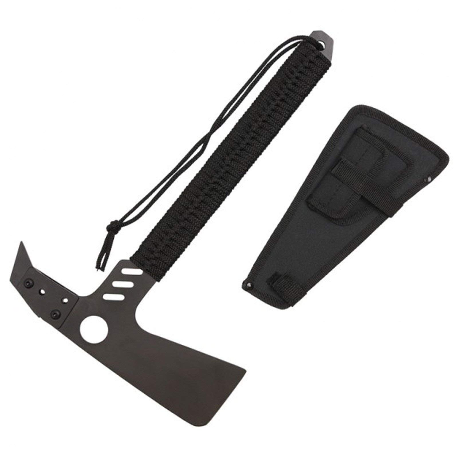 ASR Tactical16" Paracord Full Tang Survival Axe with Modular Pick Attachment