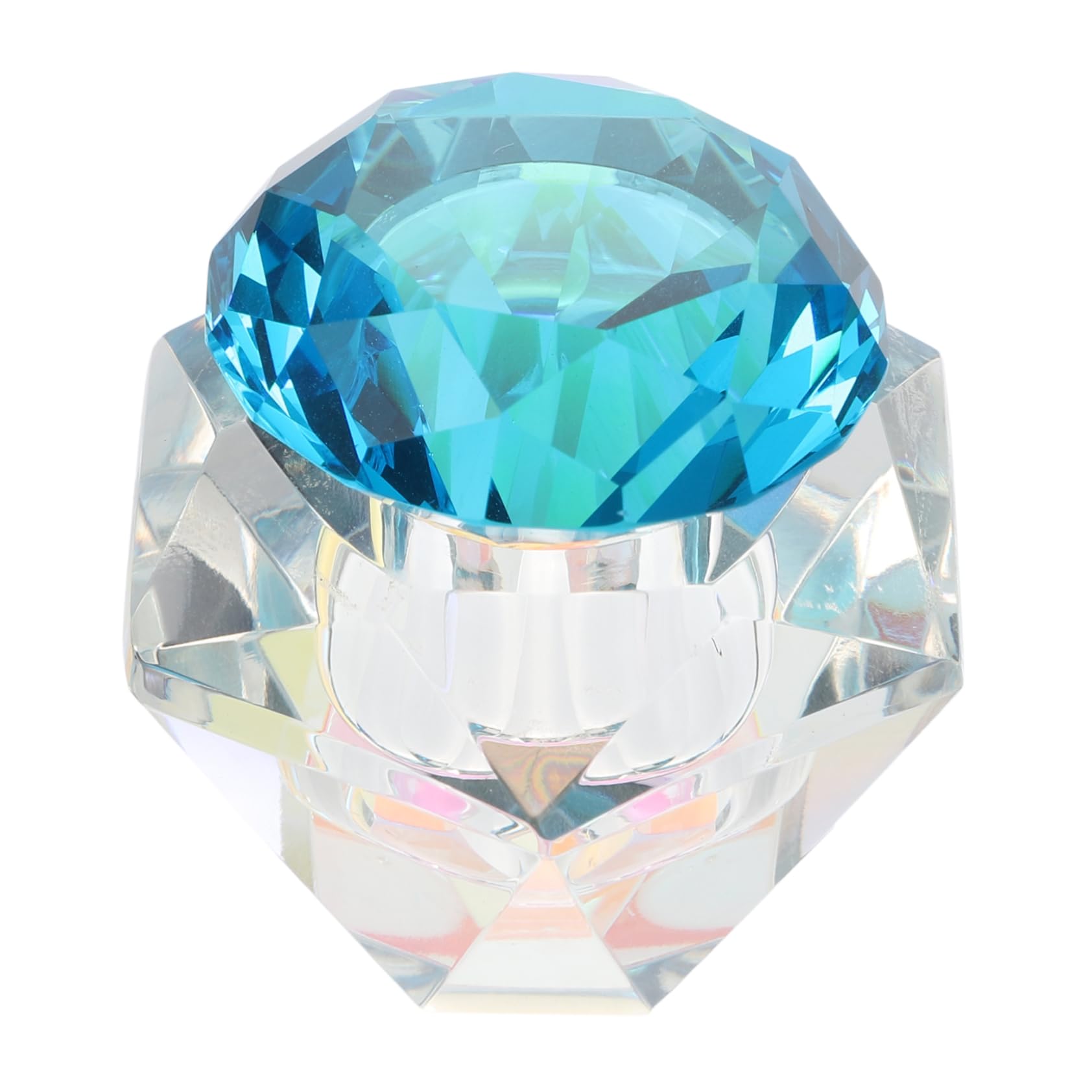 FOMIYES 1pc Acrylic Liquid Powder Mixing Dish Glass Crystal Cup Lid Acrylic Nail Art Bowl Refillable Manicure Nail Art Cup Bowl