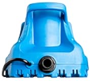 Little Giant APCP-1700 115-Volt, 1/3 HP, 1745 GPH, Automatic, Submersible, Swimming Pool Cover Pump with 25-Ft. Cord, Light Blue, 577301