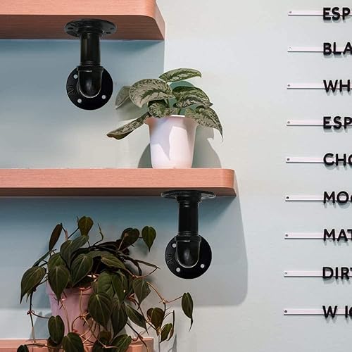 Miniatura 7 de GeilSpace Tubo de metal negro precortado de 1 x 28 pulgadas, acero industrial que se adapta a tubos y accesorios roscados negros estándar de una