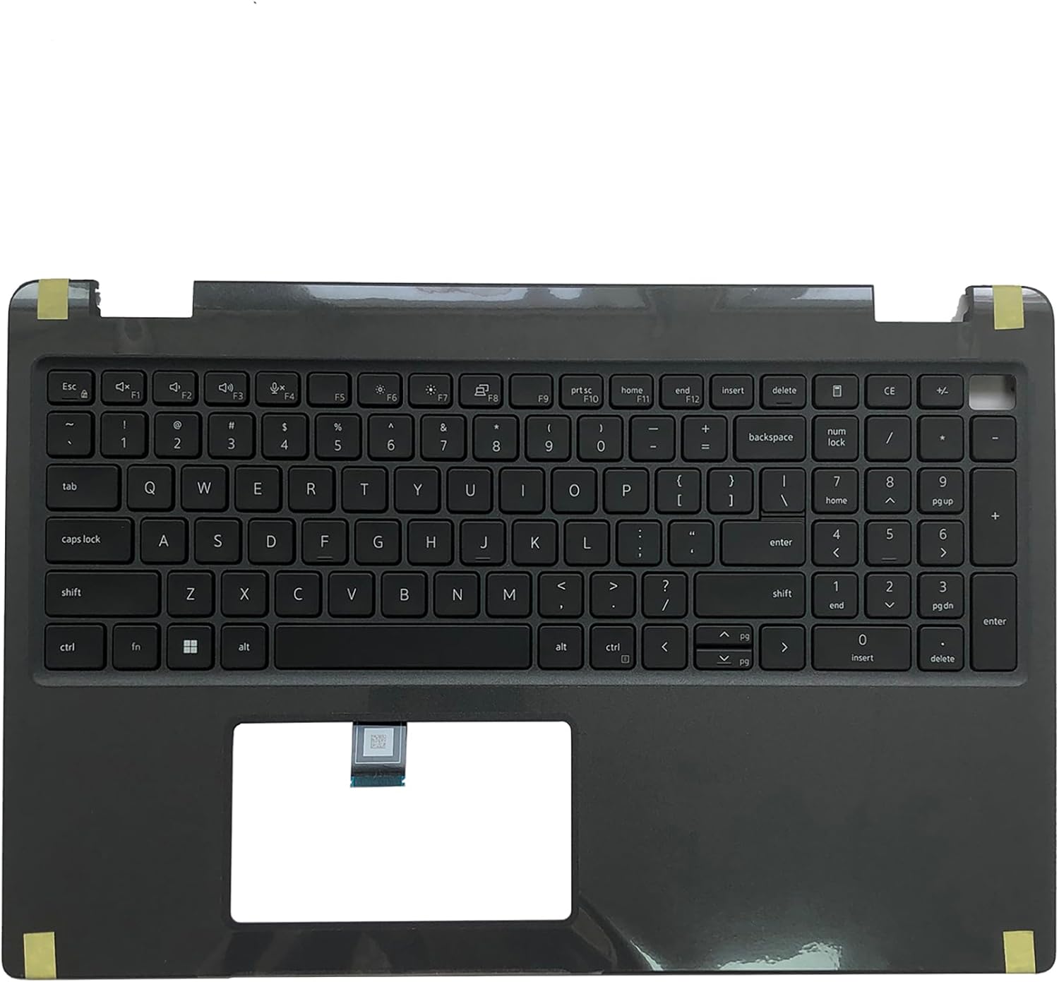 Replacement for Dell Latitude 3540 E3540 Laptop Upper Case Palmrest Non-Backlit Keyboard Assembly Part 15.6" 0DVR0W DVR0W 460.0SF11.0003 Top Cover Grey