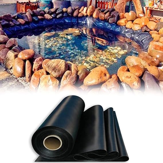 Image ZUL 2m 6m 7m 9m Pond Liner Heavy Duty Flexible Koi Pond Bed Liners Foldable Durable Impermeable Film for Water Garden Fish Pond Streams Fountains Pond Slope Protection Image ZUL 2m 6m 7m 9m Pond Liner Heavy Duty Flexible Koi Pond Bed Liners Foldable Durable Impermeable Film for Water Garden Fish Pond Streams Fountains Pond Slope Protection