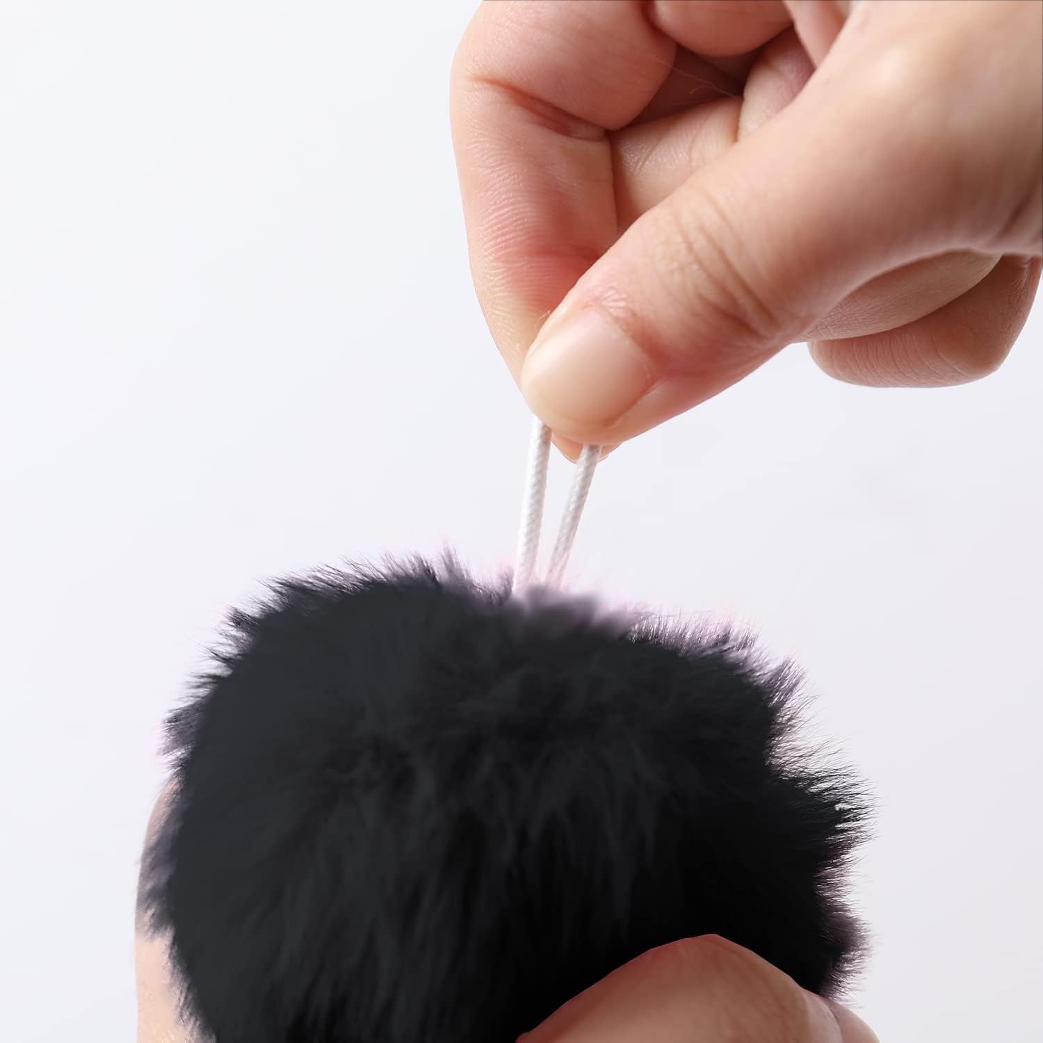 ChenShuo Large Mixed Color Poms Costume Accessory,Craft Pom Pom Balls, Pom pom Balls for Arts and DIY Creative Crafts Decorations,2 Colors, Black, White, 3 Inches,20 Pieces.