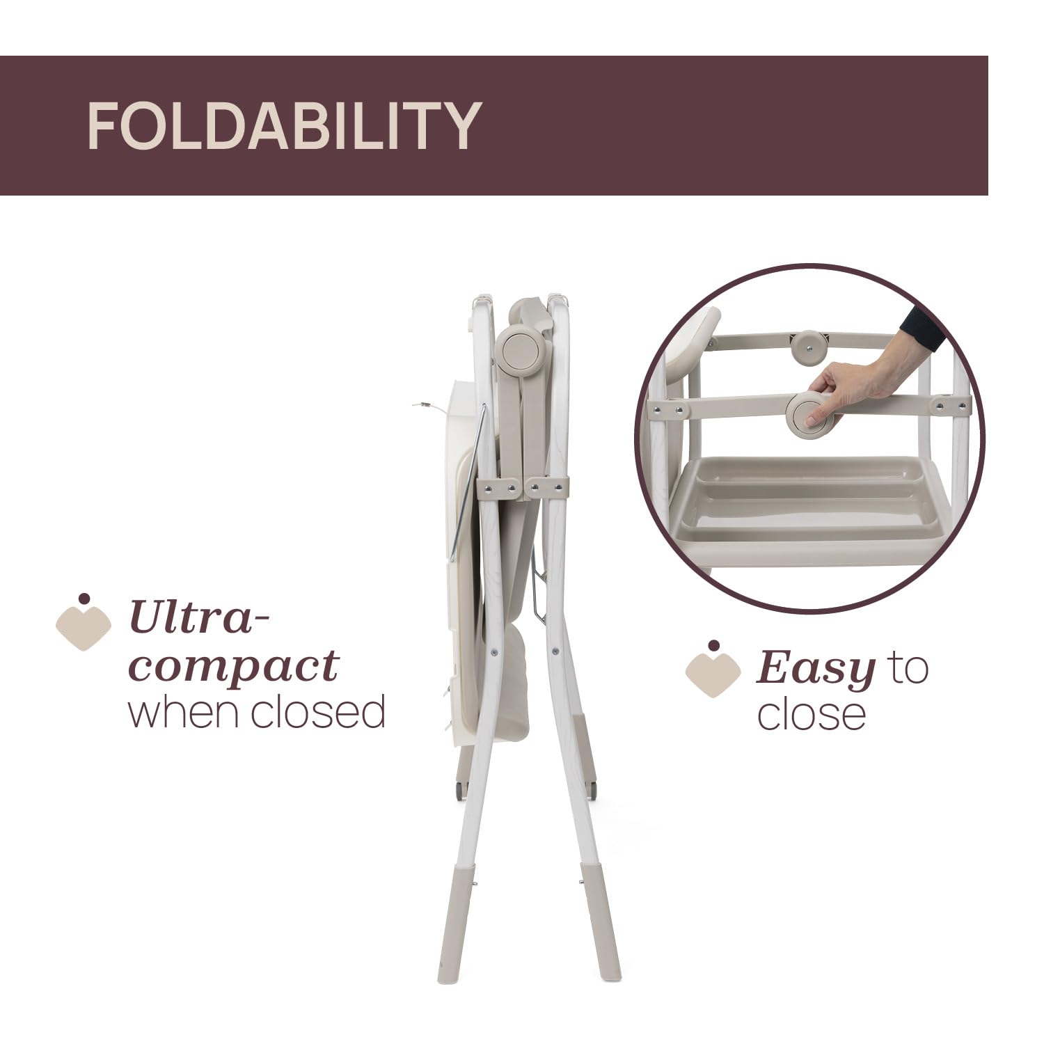 Chicco Cambiador Plegable Soft Bubble Armonía, Cambiador para Bebé con Bañera Integrada, Cubeta Extraíble 4en1, Estructura Ahorraespacio con Ruedas, Altura Regulable, Patas con Efecto Madera