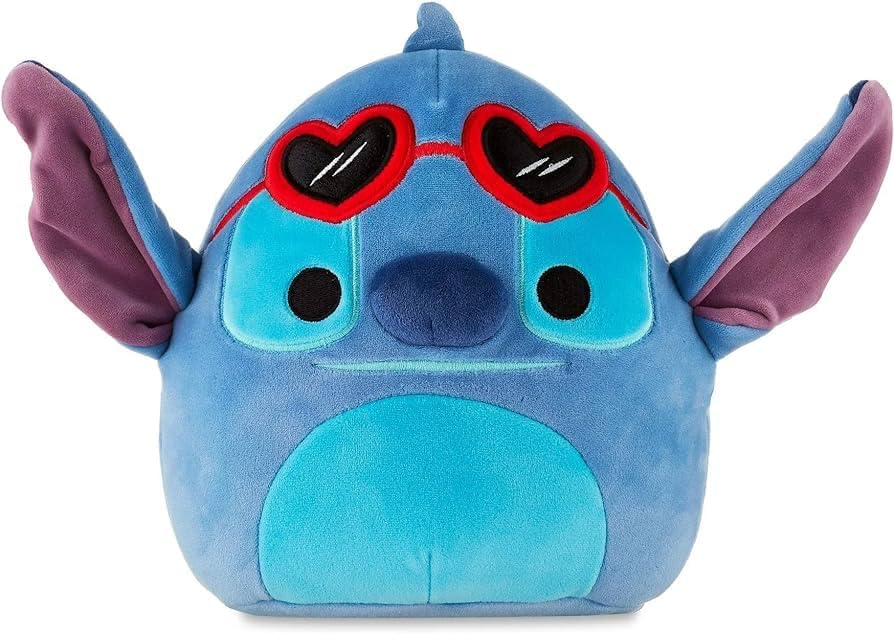 Squishmallows Gafas de San Valentín con diseño de corazón de 6.5 pulgadas