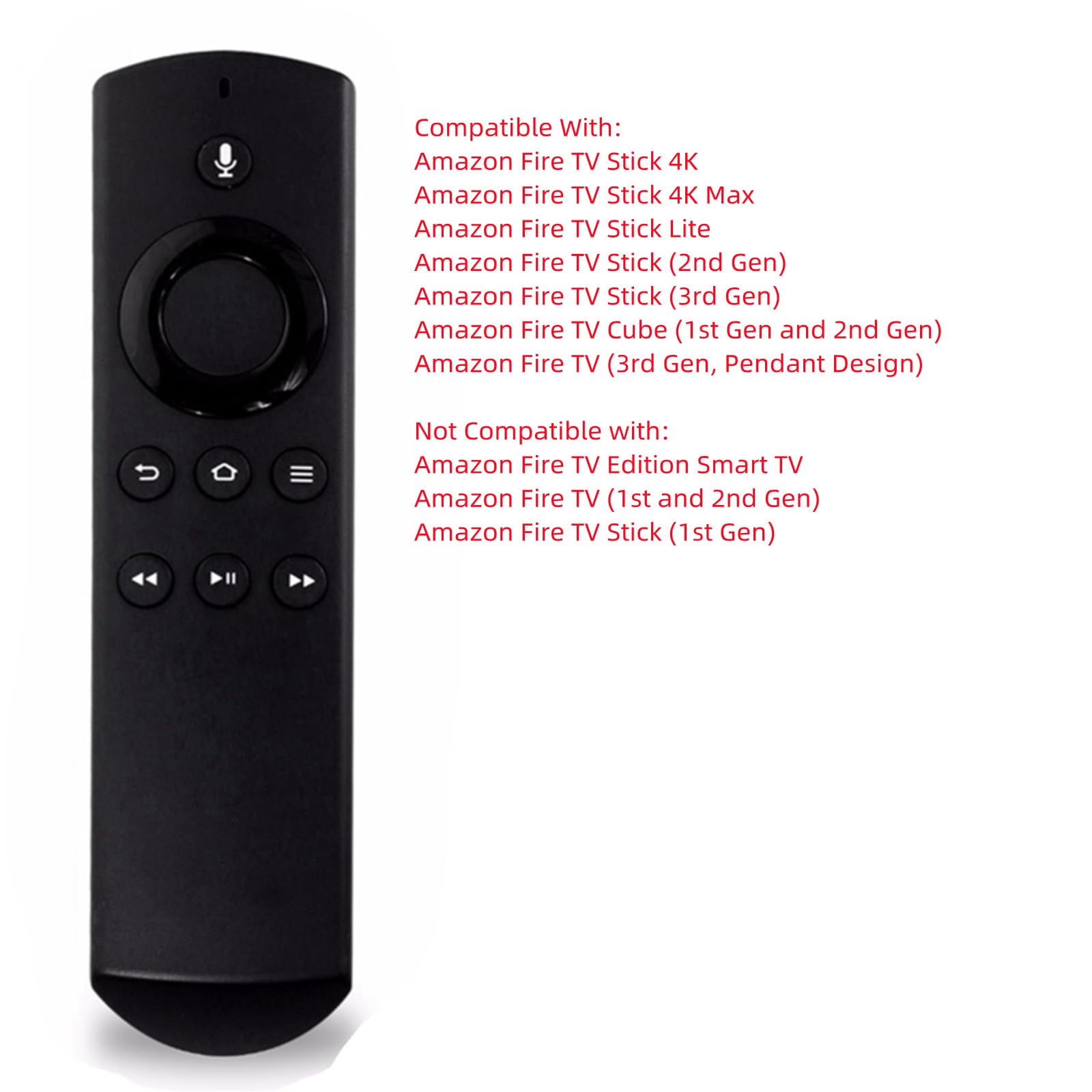 Telecomando vocale sostitutivo (4a generazione) per Smart TV Stick