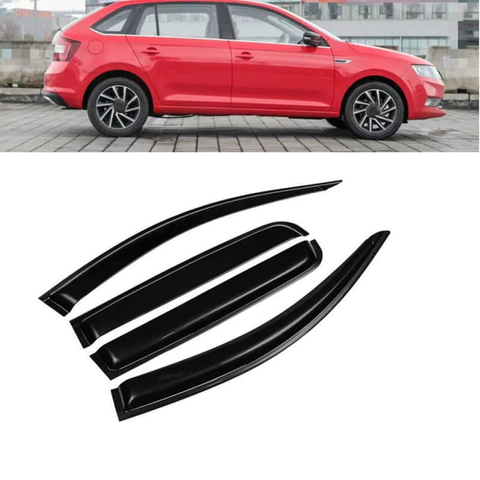 Deflecteur vitre voiture Skoda Rapid fini la buée et les bruits de vent sur route