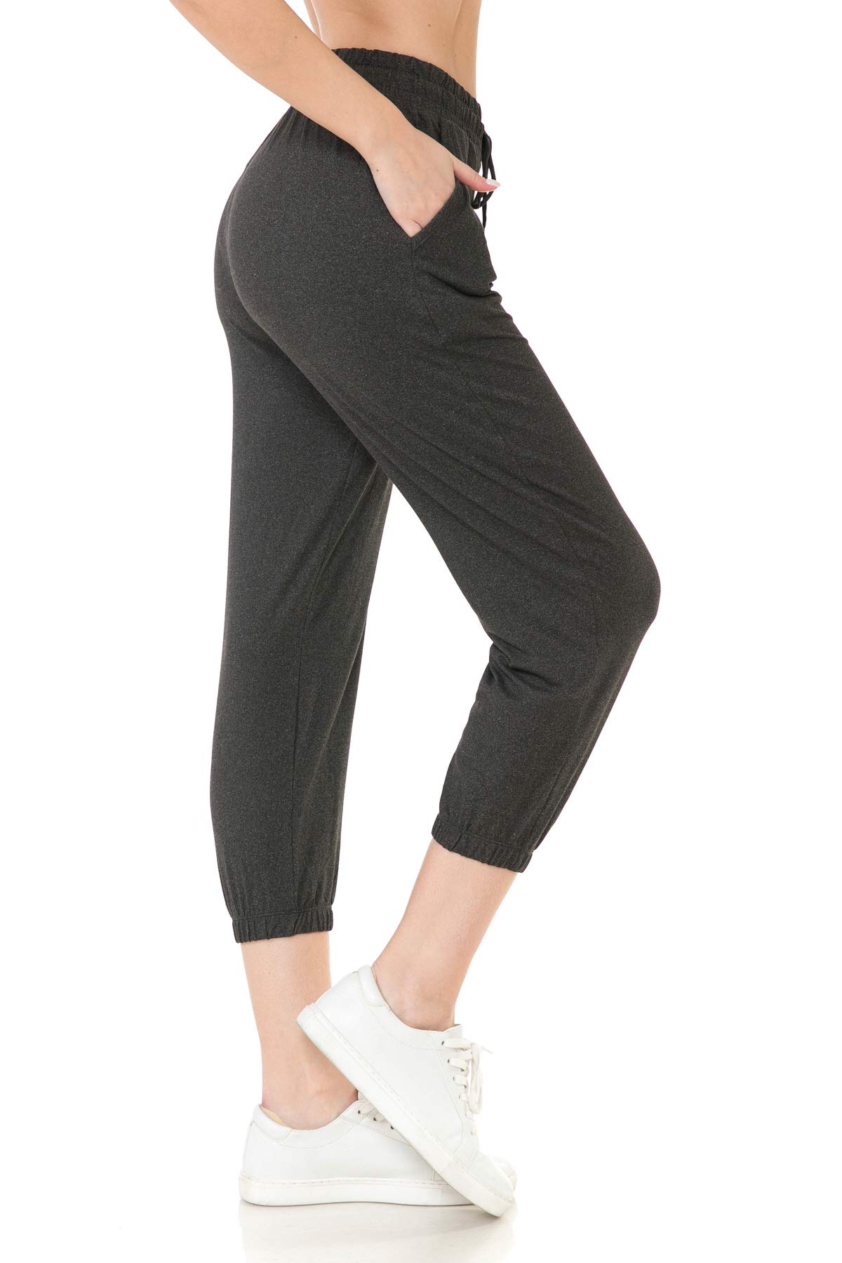 Pantalon de jogging activewear stretch avec chevilles élastiquées gris S - 6