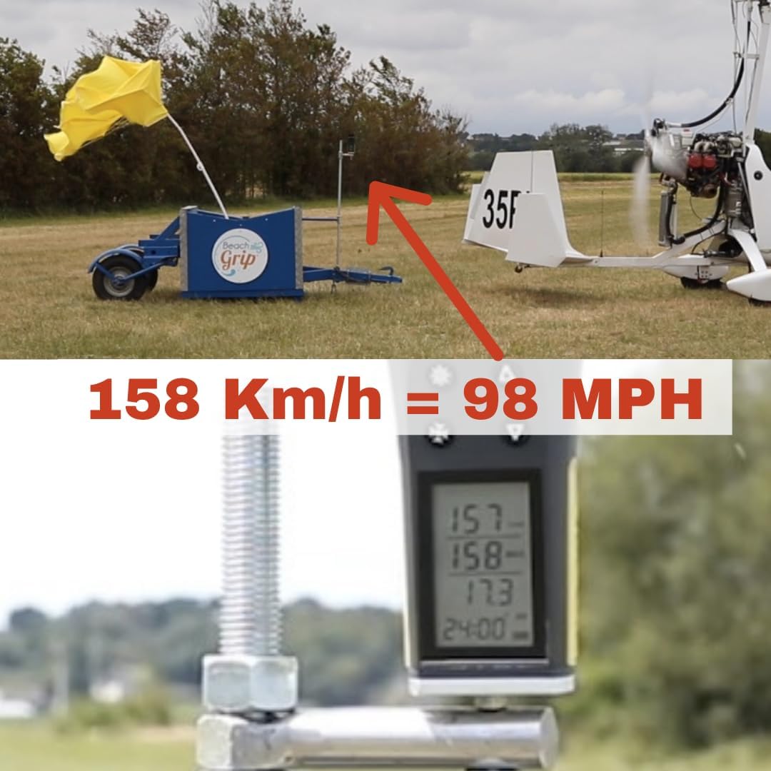 BeachGrip - Beach Umbrella Sand Anchor - Holds a Beach Umbrella in Very Strong Winds (100 MPH) - Heavy Duty Beach Umbrella Stand, Ultra Resistant & Effective - for Beach Umbrella Poles up to 1 Inch - Image 4