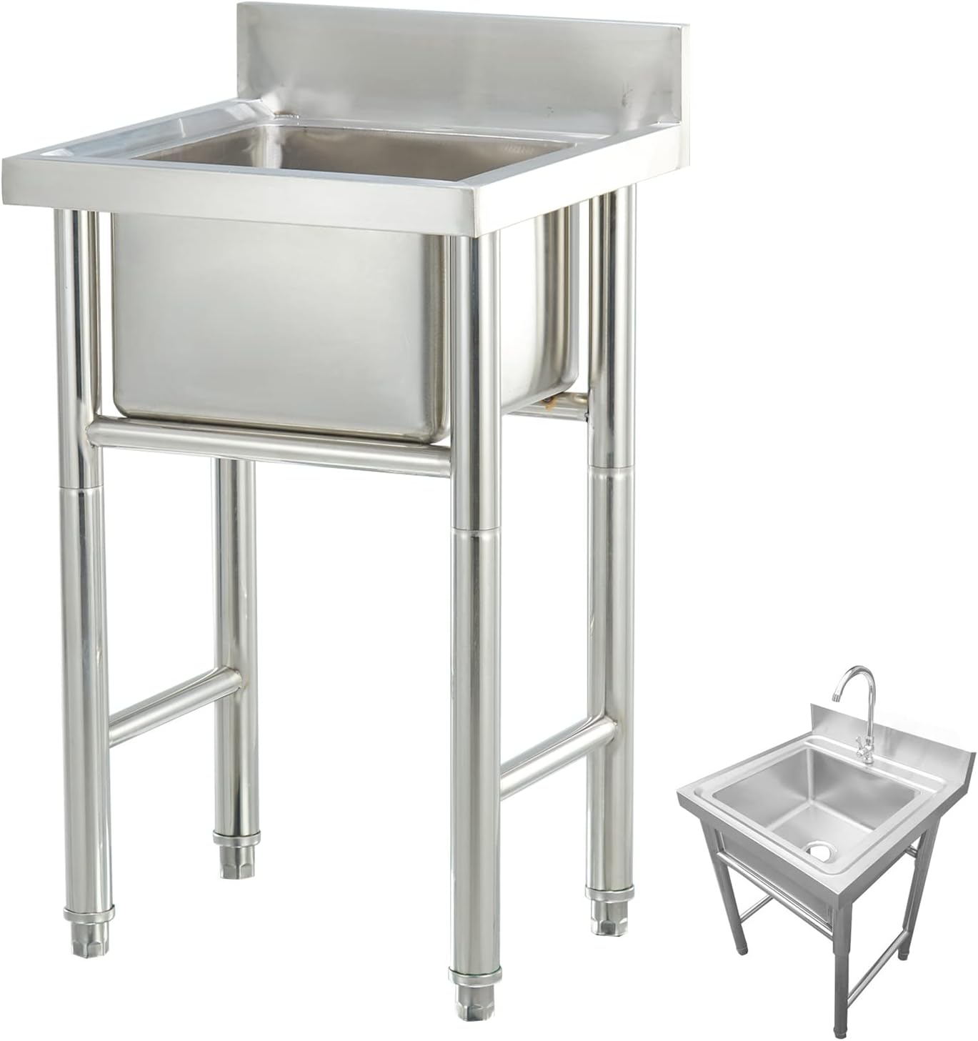 Freestanding Utility Sink, Commercial Sink Vanity Multipurpose Sink