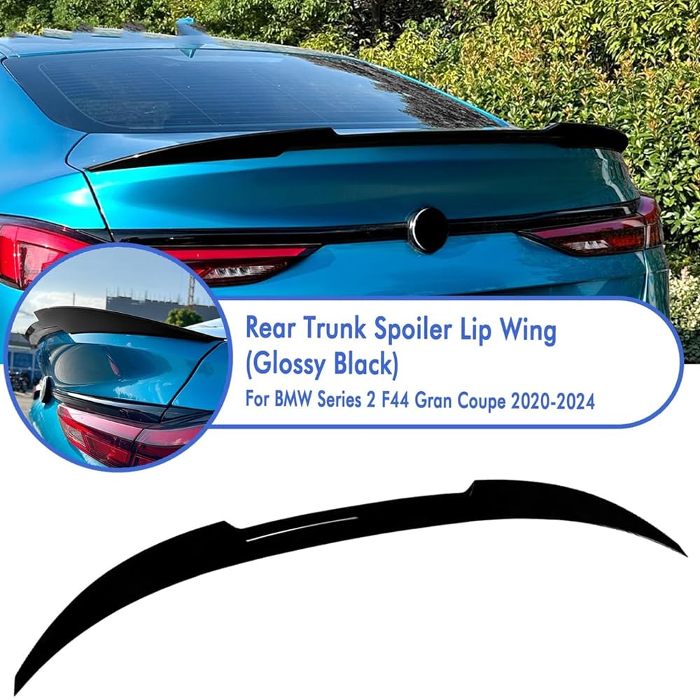 Glänzender schwarzer Heckspoiler für BMW 2er-Serie F44 Gran Coupe 2020–2024, ABS-Kunststoff, hochfester Kofferraumspoilerflügel