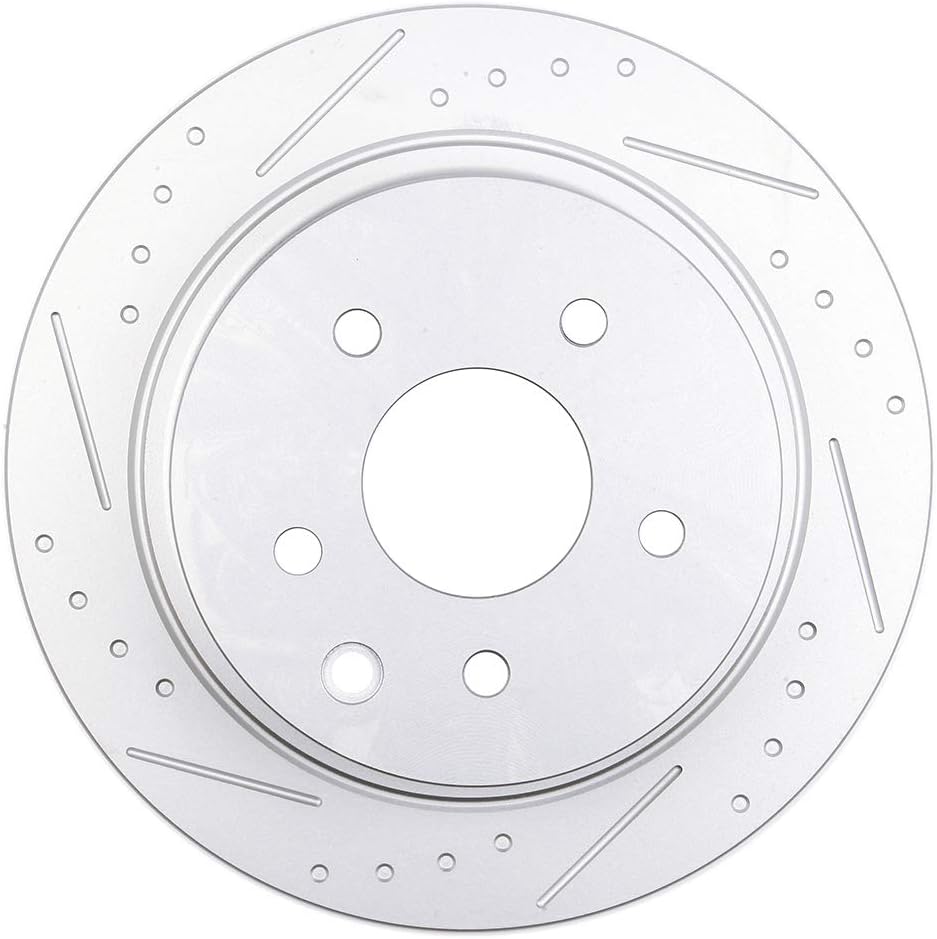 cciyu Rear Premium Brake Rotors + Ceramic Brake Pads fit For 2002-2017 For Nissan Altima,2011-2017 For Nissan Juke,2004-2008 For Nissan Maxima,2007-2017 For Nissan Sentra
