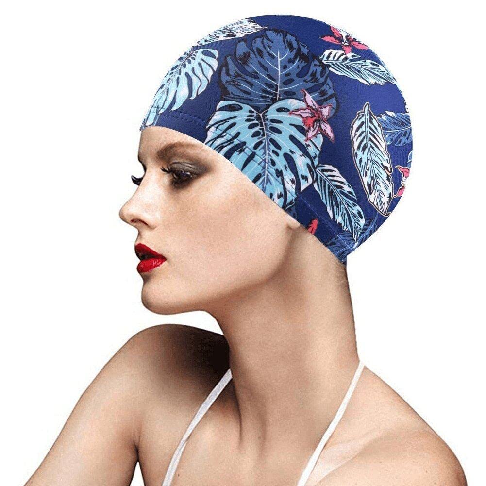 Lpitoy Women's Multicolor Swim Caps Waterproof Ear Protection Swimming Hat For Men Fits Long Hair & Short Swimming Tools
