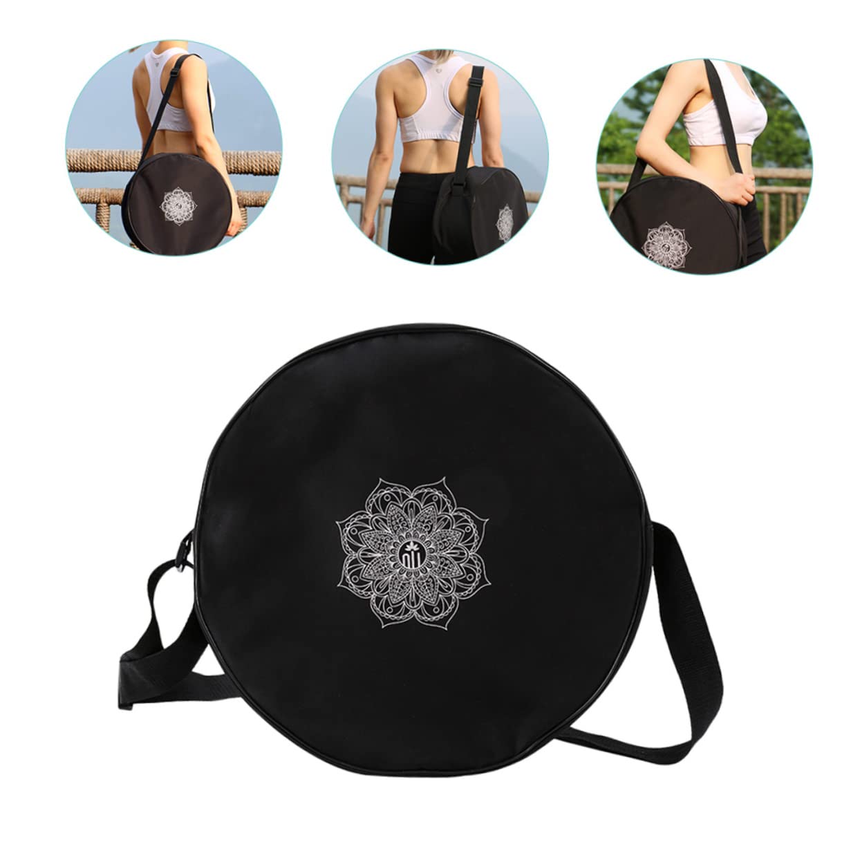 Yardwe 2stücke Doppeltaschen Für Yoga-räder Große Tragekapazität Für Yogamatten Blöcke Und Handtücher Für Fitness Und Reisen Robuste Aufbewahrungstasche Mit Doppeltem