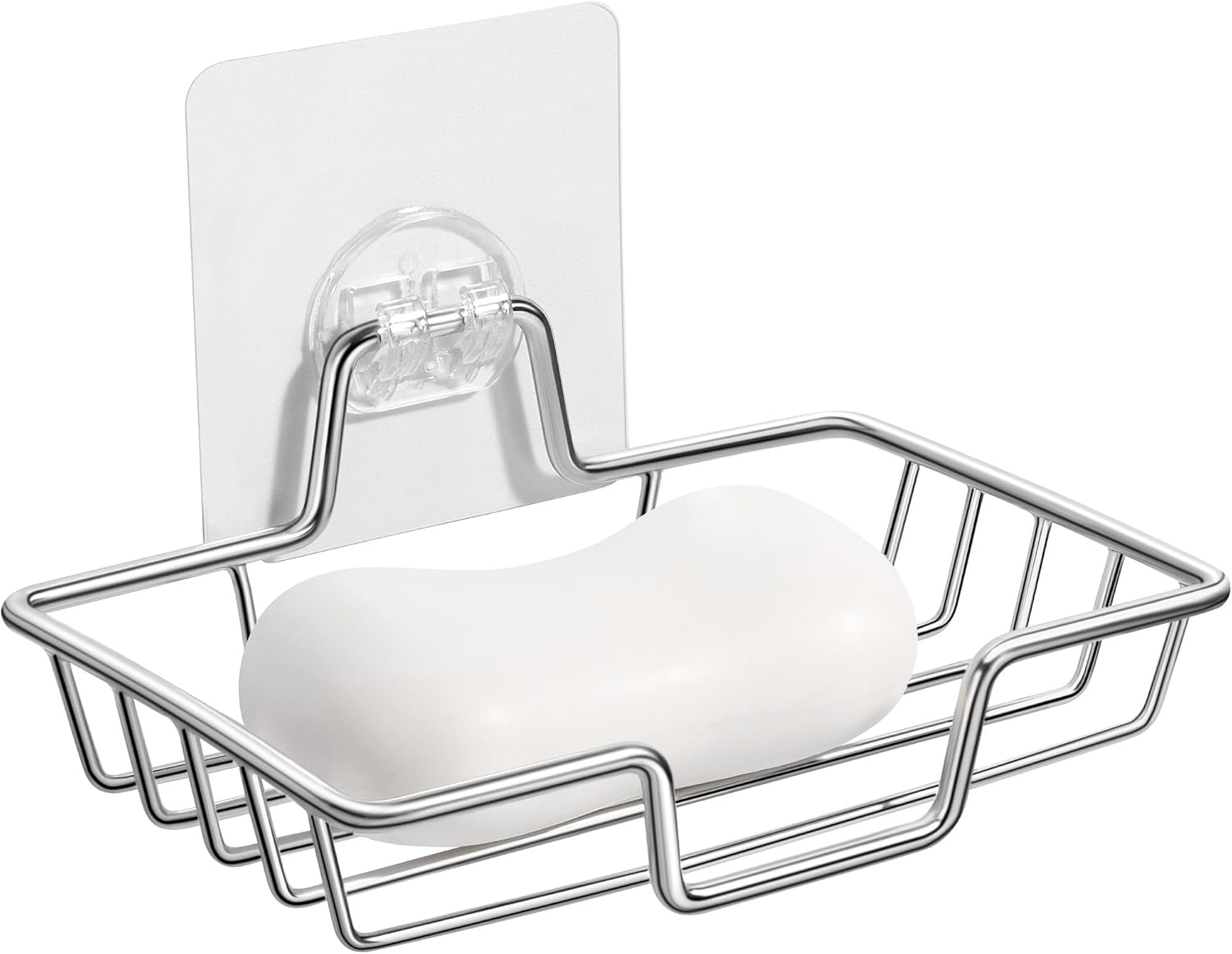 Bar Soap Holder for Shower Strong Adhesion & Easy Removal Soap Dish Black